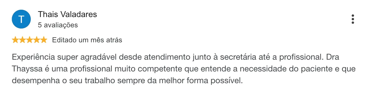 Depoimento de Thais Valadares