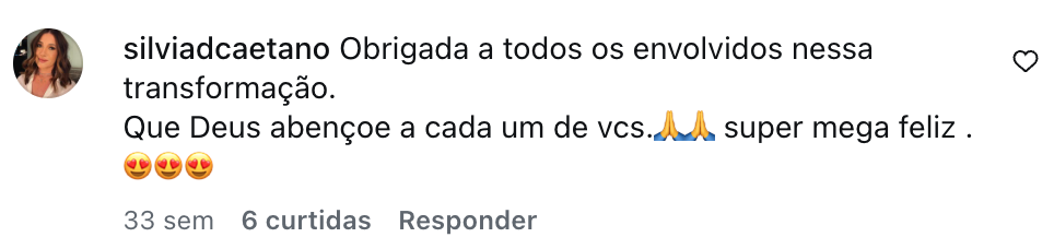Depoimento de Silvia Caetano