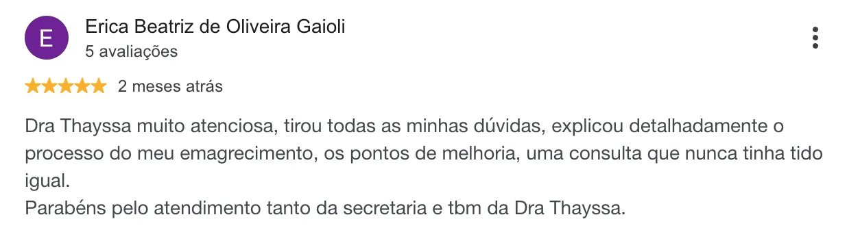 Depoimento de Erica Beatriz de Oliveira Gaioli